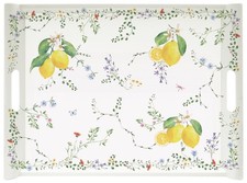 Serviertablett fleurs - serviertablett,