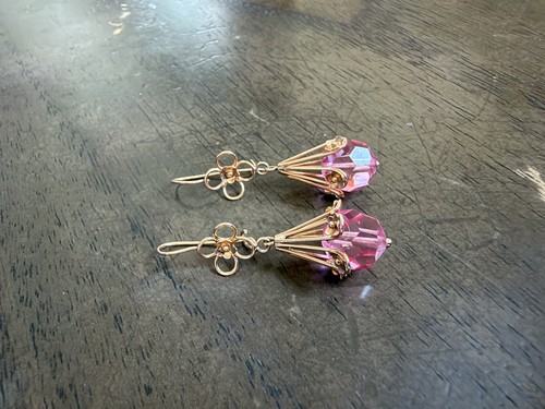 Vintage 14k gelbgold rosa - vintage,