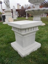 Sockel, Säule, Steinguss, Skulpturen, Figurensockel, Statuen, 42 cm Gartendeko