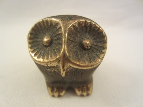 Bronze eule eulen baby - eule, eulen-baby
