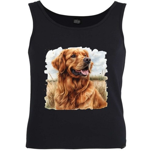 Tank top golden - tank, retriever