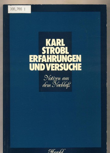 Erfahrungen und versuche - und,