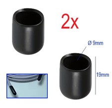 2x Gummi Tülle Schutz Kappe Ø 9mm x 19mm