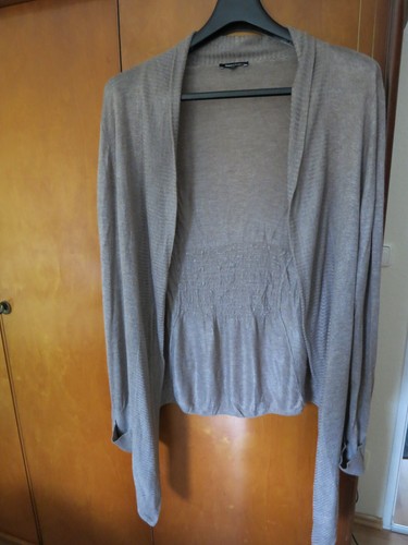 Strickjacke beige