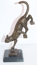Bronze Skulptur / Figur,"Katze
