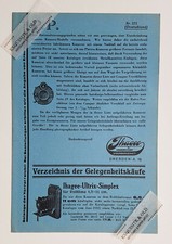 1932 Ihagee Kamerawerke