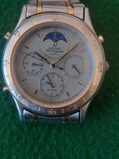 Seiko 7T36-6A30 Quartz Chronograph Herren Armbanduhr Mondphase