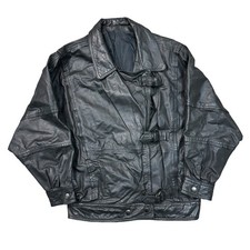 Vintage Echt Leder Jacke Biker