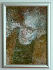 Ölgemälde Vladimir Suchy - Portrait des berühmten Fotografen Josef Sudek (!)