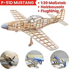 P-51D Mustang Slow Flyer Bausatz Baukasten Balsa Holz Modellflugzeug Lasercut