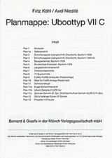 Planmappe Uboottyp VIIC U-Boot