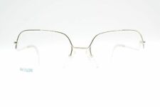Vintage Nylor Essilor 232 Silber halbrand Brille Brillengestell eyeglasses NOS