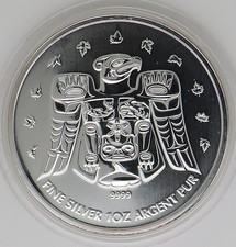 Silbermünze Canada 2009_ 1 oz Silber .9999 Vancouver 2010 Thunderbird Totem
