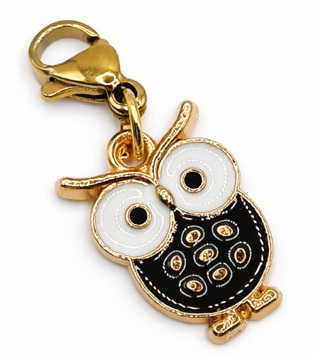 Eule charm clip - clip, anhänger