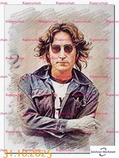 John Lennon--FE76- -Druck auf