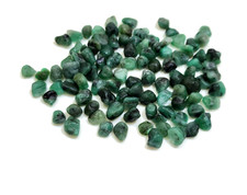 Natürlicher Brasilien Smaragd 100 Stück Roh 5-8 mm Brasilien Smaragd Lose...