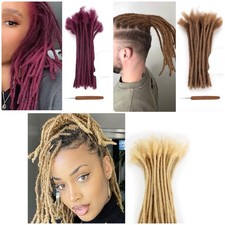 30 Strähnen Echthaar Dreadlock Loc Extensions 6" Natur Echthaar Dreads