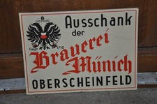 Altes Brauereischild,Ausschank