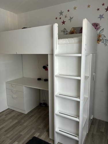 Hochbett 90x200 mit - 90x200, cm