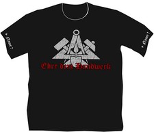 Maurer Maurerlehre T Shirt Arbeitsbekleidung Zunftzeichen Ehre dem Handwerk 34