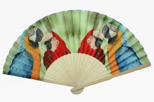 Fächer papageien 38 cm - papageien,, x