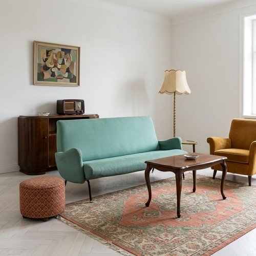 Vintage faltsofa stoff - faltsofa,