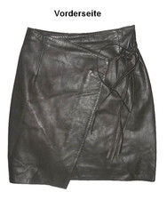 knielanger - APART - LEDERROCK / Rock dkl.- braun aus Nappaleder ca. Gr. 34-36