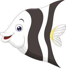 Aufkleber lustiger Skalar