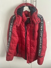 Camp David Herren Steppjacke Outdoor, Rot, Größe XL