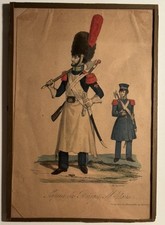 H. Jessen: Napoleonischer Sappeur (Pionier) d. Eliteinfanterie, Lithografie 1840