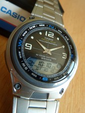 CASIO  AW-82 FISHING GEAR  MOON GRAPH ARMBANDUHR SPORTUHR EINSATZUHR XL ARMBAND