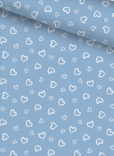 Baumwollstoff Herzen Meterware