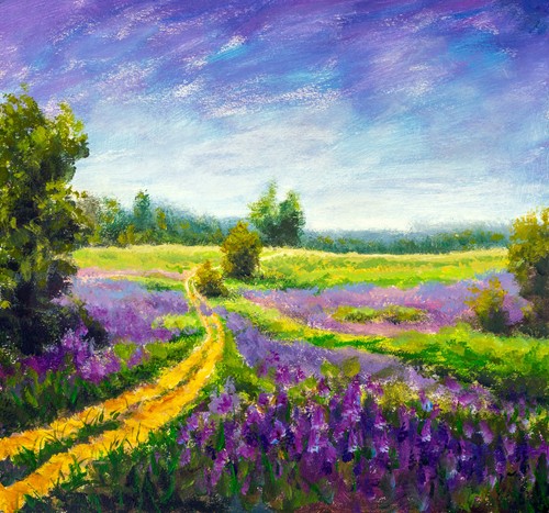 Wandbild blumen gemälde - blumen,