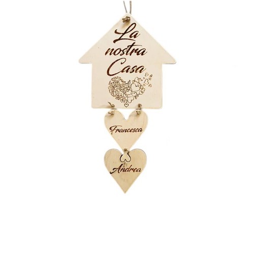 Schild unser haus aus - schild, holz