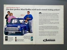 Johnson Autopflege Mini Club München Oldtimer 1987 Vintage Ad Werbung Reklame