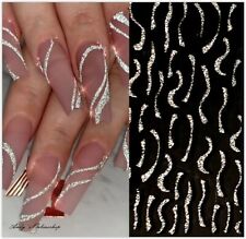 3D Nagel Sticker Nail Art Sticker Selbstklebend Aufkleber Glitzer Nagelsticker