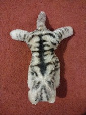 Steiff Katze 60ger 24 cm mit Schwanz ohne Knopf und Fahne Floppy Kitty?