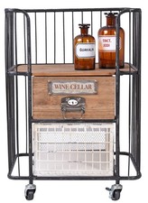 Küchenwagen Loft Barwagen Teewagen Beistelltisch Servierwagen Hausbar Dinett neu