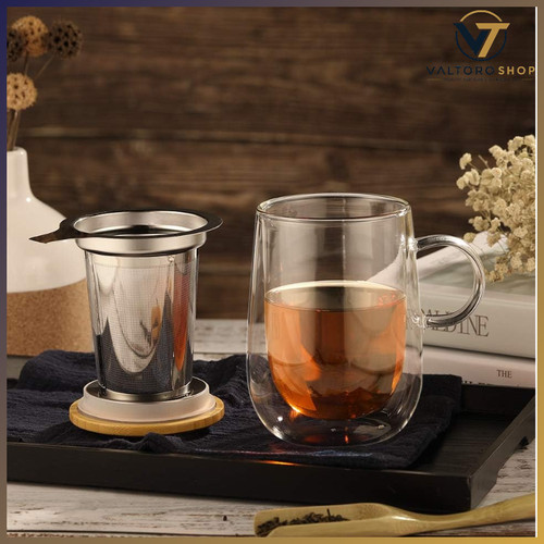 Teetasse doppelwandig 430ml - teetasse,