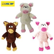 PetSport Plüsch Hundespielzeug Schwein Kuscheltier mit Squeaker Welpen Spielzeug
