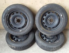 14 Zoll Stahlfelgen Satz 5,5x14 ET37,5 Winterreifen 175/65 R14 82T DOT 1511