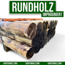 Holz Palisaden KDI Beet Pfosten Rund Umrandung Garten Holz 8 - 20 cm Durchmesser