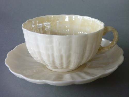 Antike belleek tridacna tasse - belleek,