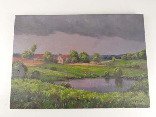 Baedkier öl auf leinwand - t.baedkier,