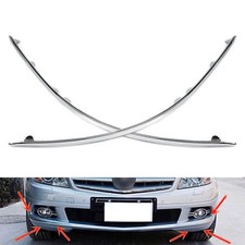 Frontstoßstangenblende Avantgarde für Mercedes C-Klasse W204 07-10 LH+ RH Chrom