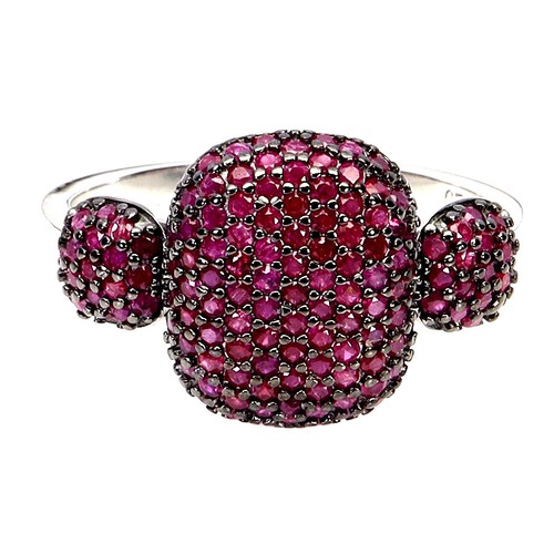 925 sterling silber ring - sterling, rubin
