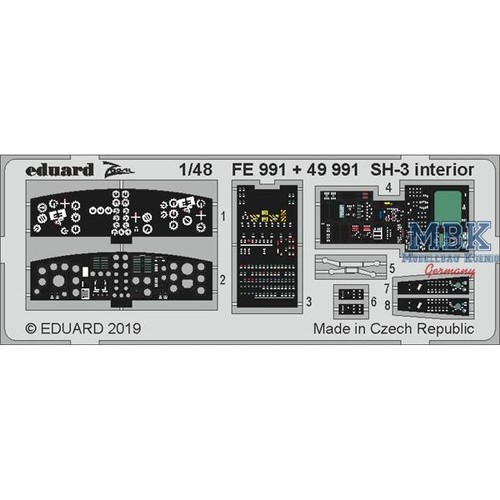 Eduard edfe991 sikorsky 3h - eduard, sh-3h