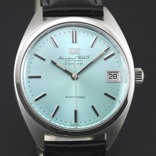 Vintage IWC Schaffhausen Turler Electronic Ice Blue Herren Drehgabel Uhr