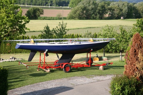 Schönes segelboot soling mit - segelboot,
