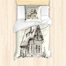 Stadt Alte Häuser Bettwäsche
